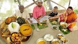 1.1M views · 10K reactions | সম্পূর্ণ নিরামিষ লাঞ্চথালি , সাদাভাত,শাকভাজা,বেগুনভাজা মুগডাল, আলুবটবটি, আলু সয়াবিন কোষা | | Popi kitchen | Facebook