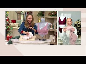 Breezies Natural Curves Wirefree Lace Bralette with Removable Pads on QVC