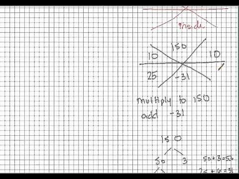 Factoring Trinomials Using the Star Method