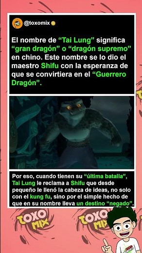 The True Meaning of 'Tai Lung' in Kung Fu Panda #funfacts