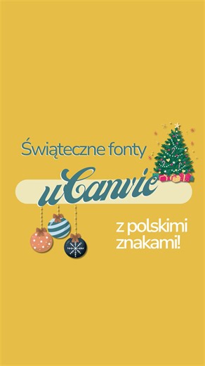 CANVA • kurs szkolenie• szablony grafik • tutoriale • AI on Instagram: "Brak polskich znaków w grafice nie wygląda dobrze 🙅‍♀️ Jeśli chcesz sprzedawać swoje produkty lub usługi w okresie świątecznym, Twoje posty muszą wyglądać profesjonalnie w każdym detalu. „Krzaczki” zamiast liter są niedopuszczalne. Wybierz jeden z tych 5 fontów i wejdź na wyższy poziom estetyki 🔥 Podobało się? 👉 Zostań z nami na dłużej! Zaobserwuj nasz profil, jeśli chcesz tworzyć grafiki, które nie tylko ładnie wyglądają