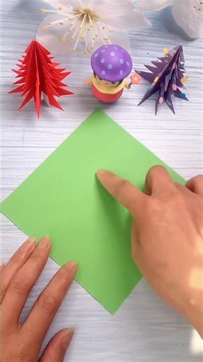 Making Cypress Trees From Paper! 🌲✨ #papercraft #diy #craft #diycrafts #shorts