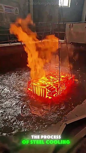 The process of steel cooling and quenching