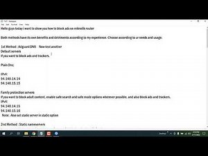 How to Block Advertise in Mikrotik Router With 2 simple methods