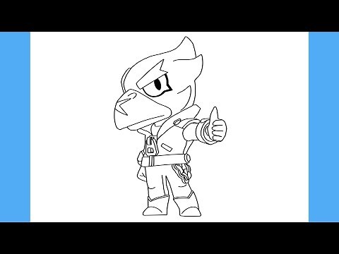 HOW TO DRAW CROW - BRAWLSTARS