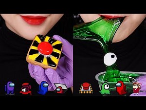 AMONG US FOOD ASMR 🚀 TIKTOK EMOJI MUKBANG ASMR TIKTOK EMOJI FOOD CHALLENGE #26