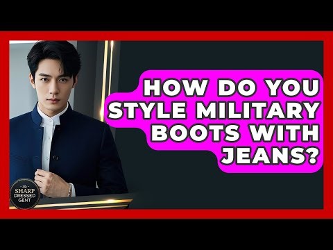 How Do You Style Military Boots With Jeans? - The Sharp Dressed Gent