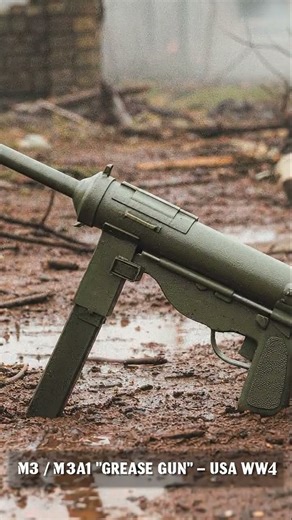 M3 M3A1 “Grease Gun” — U S 45 SMG WW2 Visual Archive Shorts