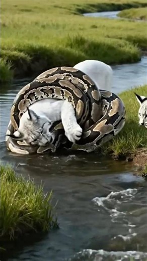 🐱White Lynx Attacked by Python-Gorilla &Rhine Rider Rush to Save