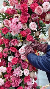 ARCH374 FB488 TR318🩷💚This crescent floral setup is the statement piece for any romantic event: lush reds, soft pinks, and that dreamy curved shape that feels like a hug of blooms. 🦄Paired with the matching table arrangement! It’s pure romance in decor form.💘 💍www.dkbflower.com💍 #dkbflower #dkbcrafts #flowerarch #flowercenterpiece #tablecenterpiece #weddingcenterpiece | Artificial flowers（Fengqiu zhaogang silk flower factory）