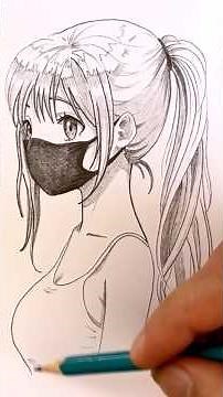 Cute Anime Girl Drawing (Tumblr)