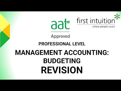 AAT Professional Level Management Accounting: Budgeting Revision Class Task 1