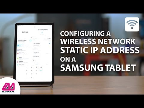 How to setup a wireless network static IP address on a Samsung device