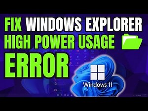 How to Fix Windows Explorer High Power Usage Error on Windows 11/10
