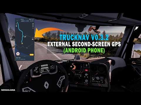ETS2 1.58 Mod | TruckNav—External Second-Screen GPS (Phone & Monitor) | Euro Truck Simulator 2 Mods