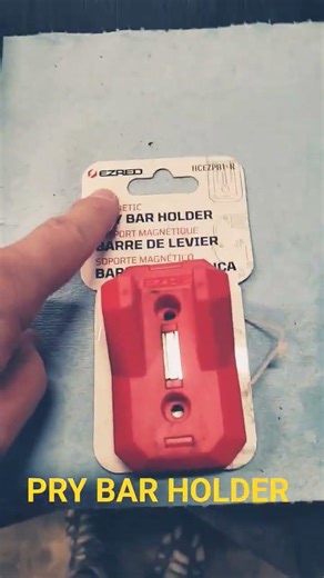 Magnetic Pry Bar Holder. #ezred