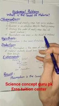 examples of biological method what is the cause of malaria?