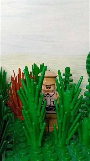 Lego WW2 Stopmotion British infantry squad do battle against a German sniper #lego #ww2 #legowar