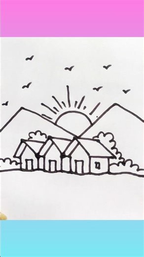 সহজে ছবি আঁকা শিখুন | Drawing for Beginners #shorts #youtubeshorts #art #drawing #trending #viral