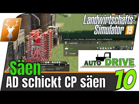 LS19 Mod Auto Drive: Tutorial für Anfänger 10 // AutoDrive schickt Courseplay zum Säen