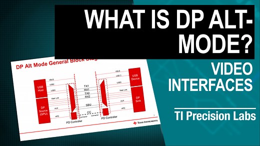 What is DisplayPort Alt-Mode? | Video | TI.com