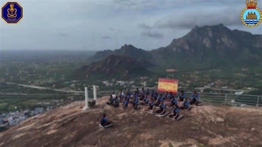 20K views · 768 reactions |  Eastern Naval Command #ENC in the #WesternGhats! 律‍♂️ Shikhar Yoga – Where breath meets the sky! Naval personnel of #INSKattabomman embraced serenity and strength with a high-altitude #yoga session atop Chekkar Giri, Aralvaimozhi Hills in #Tamilnadu. #IndianNavy | Indian Navy | Facebook