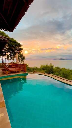 Pati Rose ✨ on Instagram: "Sometimes all you need is a private pool villa with a stunning sunrise  send this to the person that needs to book this hotel for you! . #beautifulhotels #vacations #beautifuldestinations #roomwithaview #luxurytraveller"