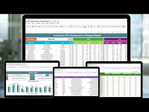 Insurance KPI Dashboard in Google Sheets