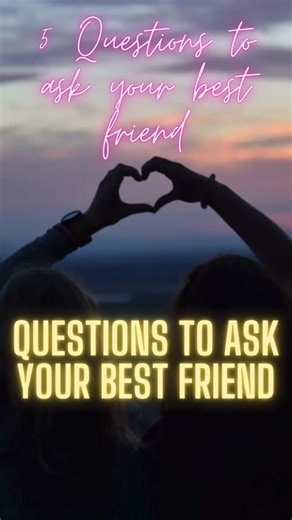 Unlock the secrets of your bestie! Dive into these 5 must-ask questions and see how well you truly know each other. Tag your BFF and share your answers in the comments! Lets deepen those bonds. #foryou #bffgoals #deepthoughts #knowyourBFF #tagyourbestfriend