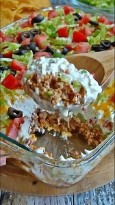 114K views · 947 reactions | "7 Layer Taco Dip - Don't LOSE this recipe . This is such a great recipe. The whole family loved it  Ingredient 1 (1 ounce) package taco seasoning mix 1 (16 ounce) can refried beans 1 (8 ounce) package cream cheese, softened 1 (16 ounce) container sour cream Must express something to keep getting my recipes.... Thank you." | Old fashioned recipe | Facebook