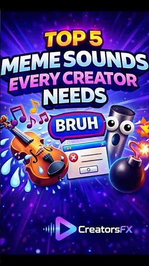 Top 5 Meme Sounds Every Creator Needs | Viral Meme Sound Effects for Reels & YouTube Shorts