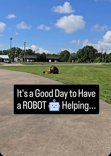 It's a good day to have a ROBOT 🤖 helping... Wright Mowers | Cameron Duncan