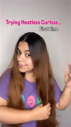 Heatless Curls Tutorial | Easy No Heat Waves for Healthy Hair #viralshortreels #viralshortsvideo