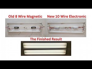 How To Upgrade 8 Wire Magnetic Ballast With 10 Wire Electronic Ballast With T12 Bulbs