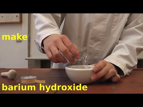 Make barium hydroxide from spent sparklers