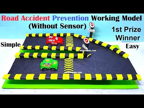 road accident prevention project working model science project for exhibition - simple | howtofunda