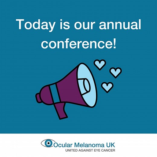 Today is our annual conference and we can't wait 💙 Our annual conference brings together leading experts, patients, and loved ones to discuss the latest in ocular melanoma research, treatment, and support. Let us know below if you're attending 👇 #OcularMelanomaUK #OcularMelanoma #OcularMelanomaAnnualConference | Ocular Melanoma UK