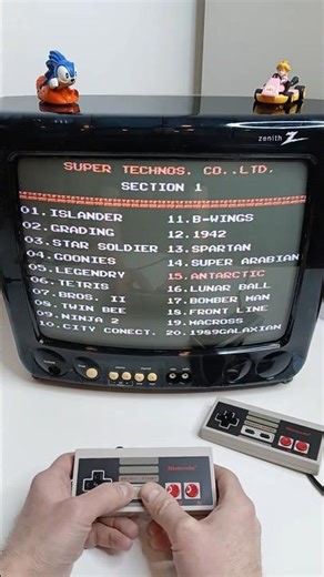 NES 58 in 1 Mappy - CRT Zenith - #asmr #retrogaming #nintendo #gameplay #mappy