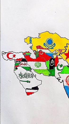 Draw Flag Map of Qatar 🇶🇦 #qatar