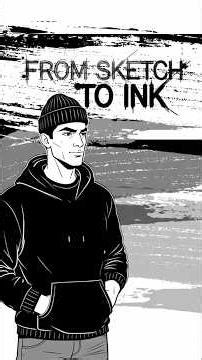 Time-lapse Ink Drawing | From Sketch to Ink | Ep1 | #timelapse #inking #drawing #animation
