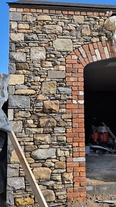 A dry joint build I'm working on. It's coming along well. It's a slow style to build but I'm surprised how fast I'm getting through it. I really like the way this stone is built. It's rustic and bespoke. Just like myself 😂 #construction #stonebuildings #selfbuildni #tradesmen #stonemasonry #architecture #tradional #stone #buildingstone #artistsoninstagram #art #pysicalart | Vintage Stoneworks