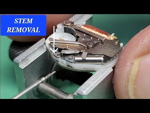 How To Remove STEM Miyota Movement
