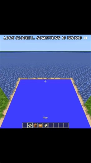 I Filled a Whole Map With Water… But Look Closer 😳👀 #minecraft