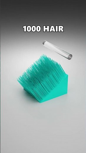 🔥Oddly Satisfying Blender HAIR Simulation | (REVERSE)