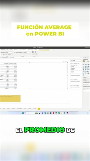 Calcula el promedio de cualquier columna en Power BI fácilmente. 💡 La función AVERAGE te permite crear dashboards más inteligentes y tomar decisiones basadas en datos reales. ✅ 🎙️ https://powerbi.innovacionpro.com/ #powerbi #average #daxfunctions #powerbitutorial #shorts | Sniper do Excel