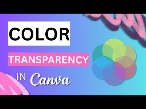 How to Adjust Color Transparency in Canva