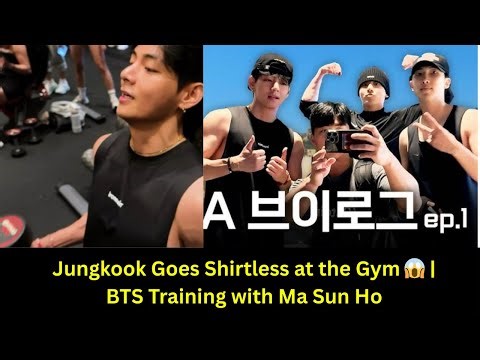 BTS Workout with Ma Sun Ho! 💪 Jungkook, V & RM Hit the Gym in LA