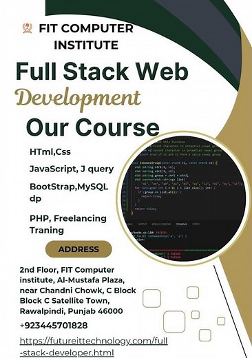 Full Stack Web Development Course In Rawalpindi And Islamabad