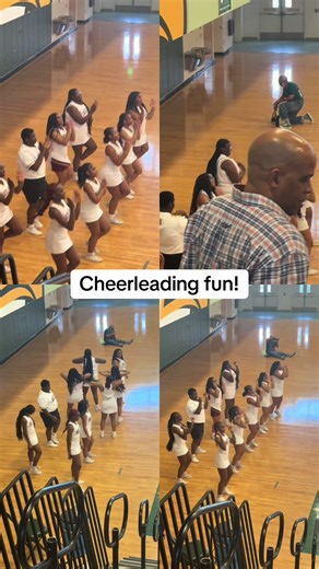 Cheerleading fun at basketball game!#basketball #cheerleader #fun#games