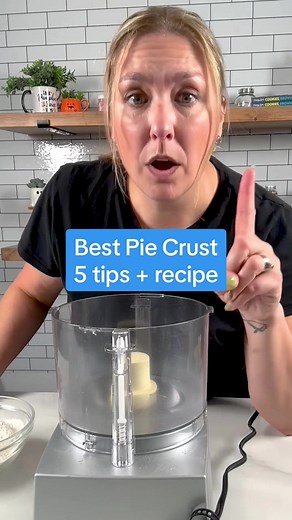 You CAN make pie crust - it's easy! My all butter pie crust is so good and EASY - I use a food processor. It’s pie week - all week long I’m teaching you everything you need to know about making homemade pie crust. I’m such a lazy baker - if I can do it, so can you! You can also find it here: https://www.crazyforcrust.com/favorite-all-butter-pie-crust/⁠ ⁠ Tune in tomorrow to learn more about making crust!⁠ ⁠ #piecrust #CFCPIEWEEK #pie #fallbaking #thanksgiving #howto #recipe #fyp #foryou